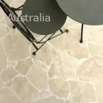 Ivory Travertine Crazy Pavers in Sydney Australia